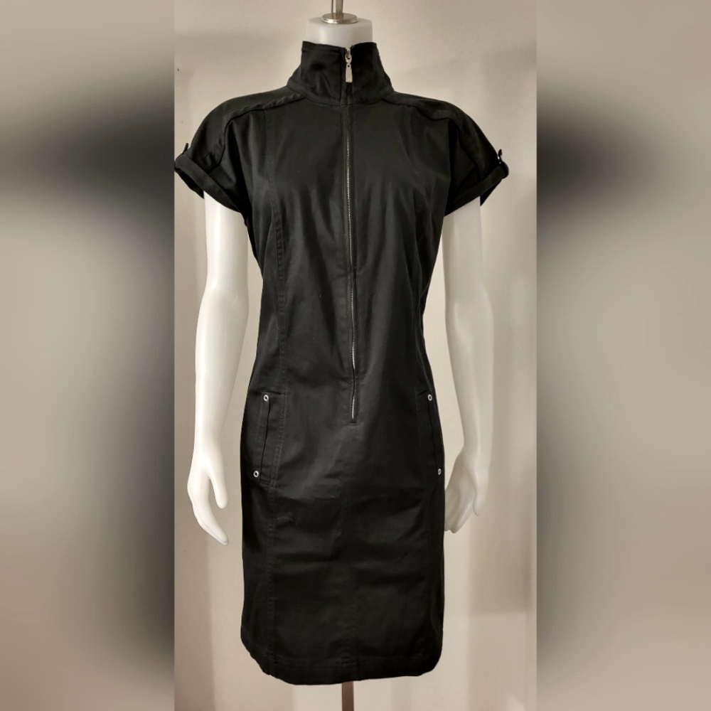 PETER NYGARD Black Zipper Dress
